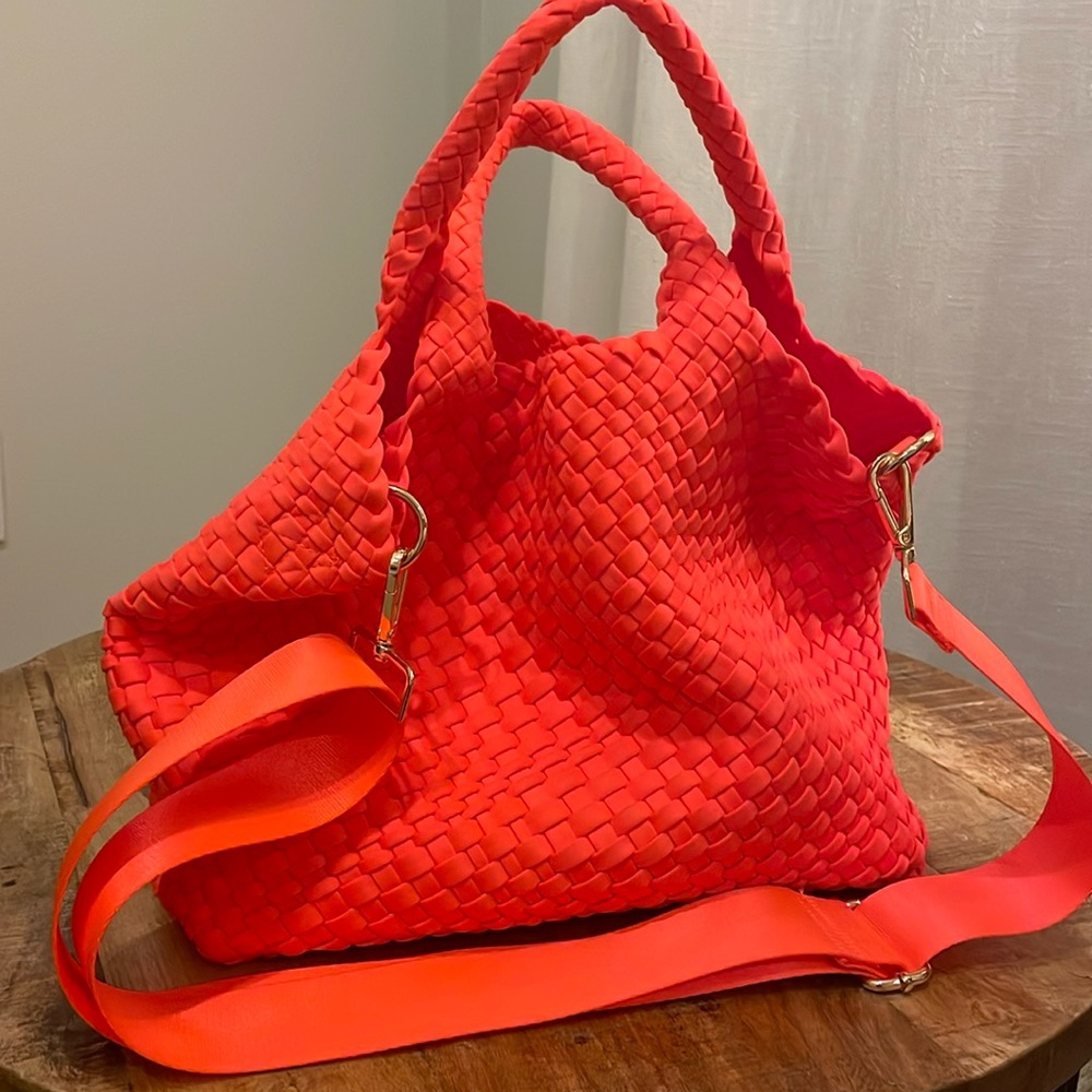 Adhorned Neoprene Bag (Bright Orange)